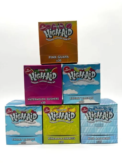 In Stock High Aid 500MG Gummies